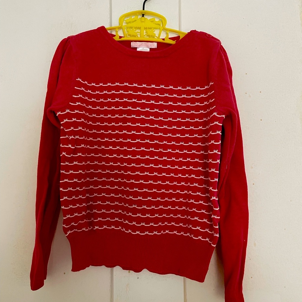 Red Janie and Jack Sweater, size 6